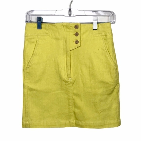 ASTR The Label Yellow Wallace Mini Skirt - Picture 1 of 9